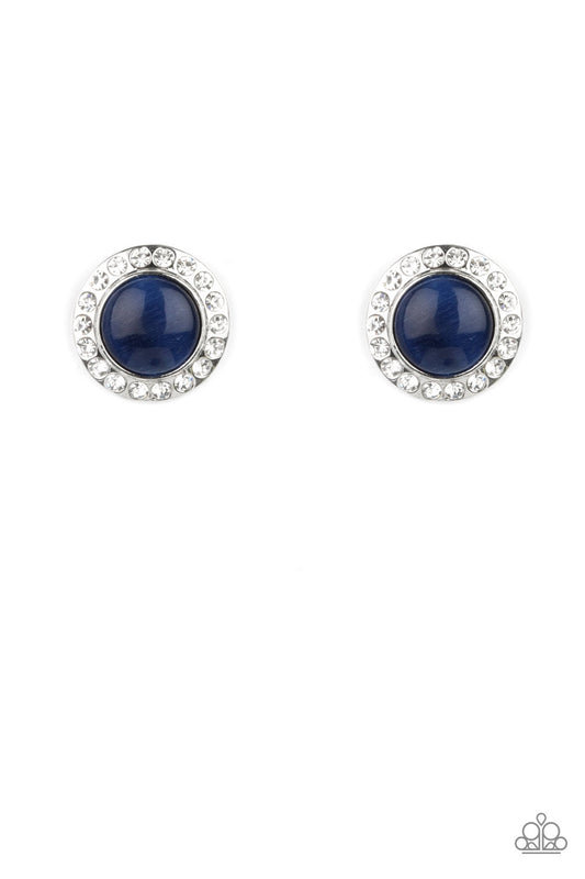 Glowing Dazzle - Blue Paparazzi Earrings