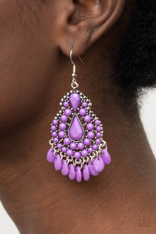 Persian Posh - Purple Paparazzi Earrings