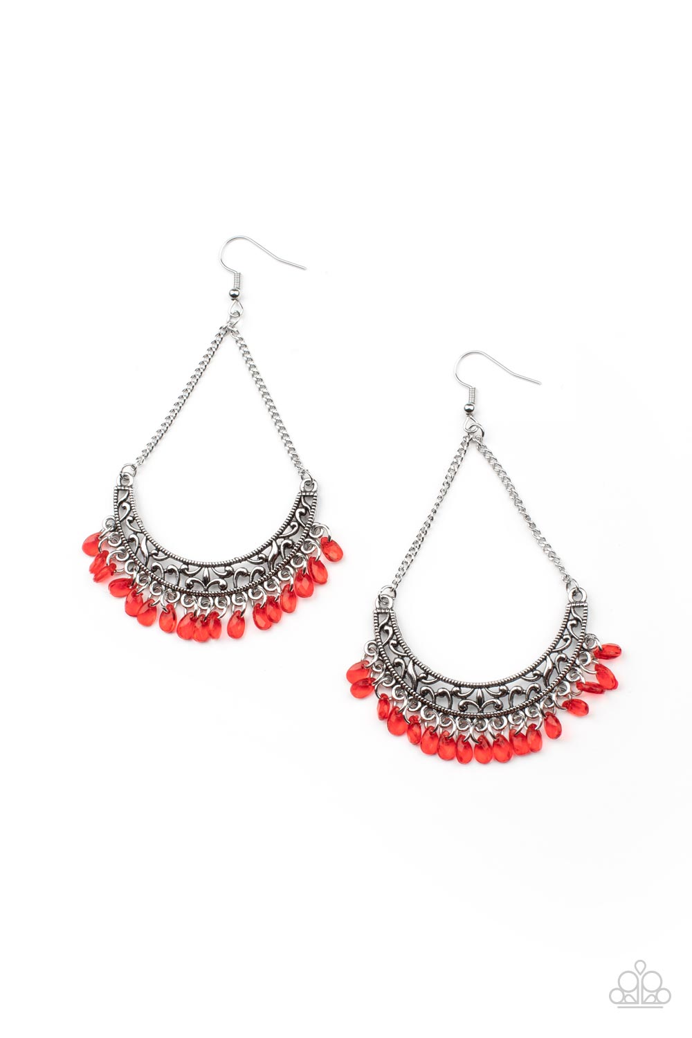 Orchard Odyssey - Red Paparazzi Earrings