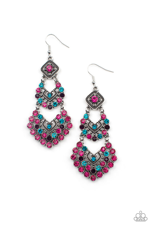 All For The GLAM - Multi Paparazzi Earrings