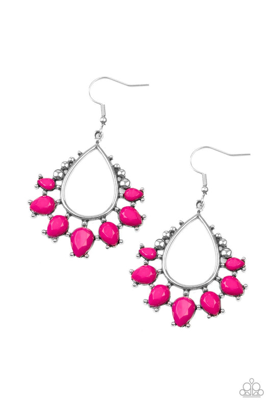 Flamboyant Ferocity - Pink Paparazzi Earrings