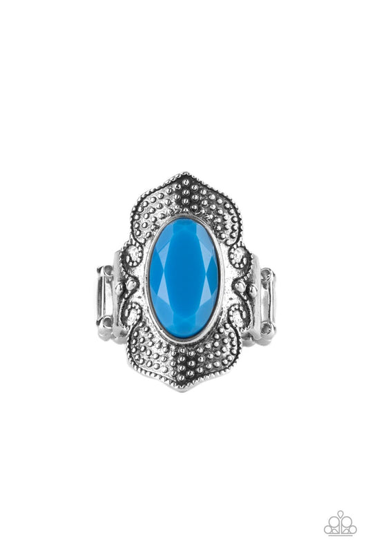 Taj Mahal Trendsetter - Blue Paparazzi Ring