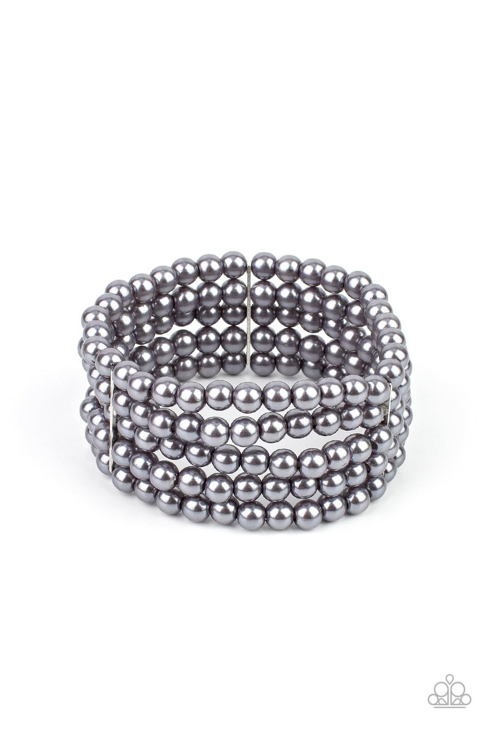 A Pearly Affair - Silver Paparazzi Bracelet