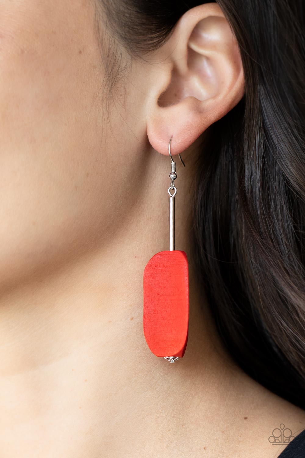Tamarack Trail - Red Paparazzi Earrings