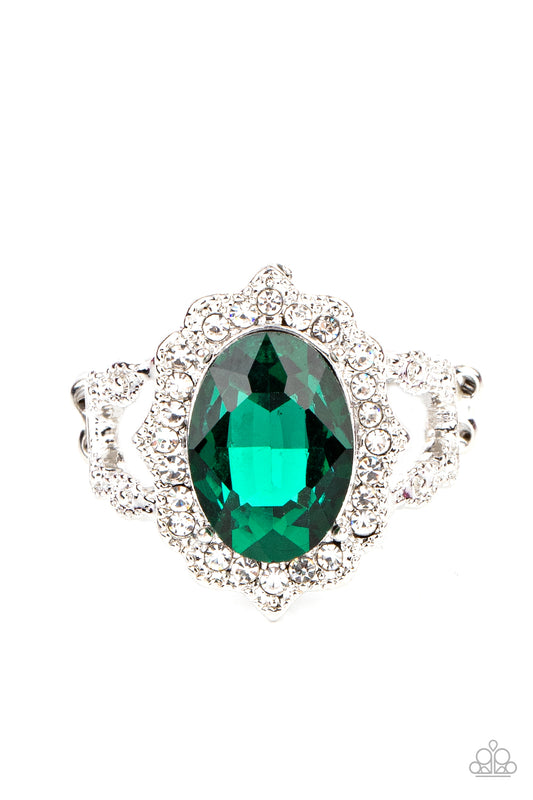Oval Office Opulence - Green Paparazzi Ring