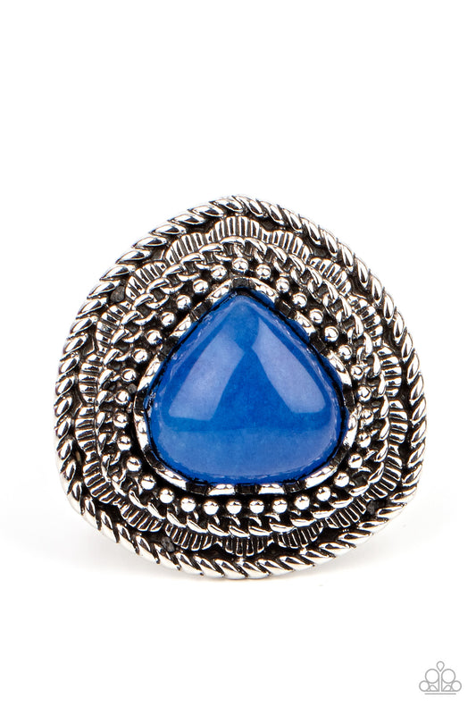 Genuinely Gemstone - Blue Paparazzi Ring