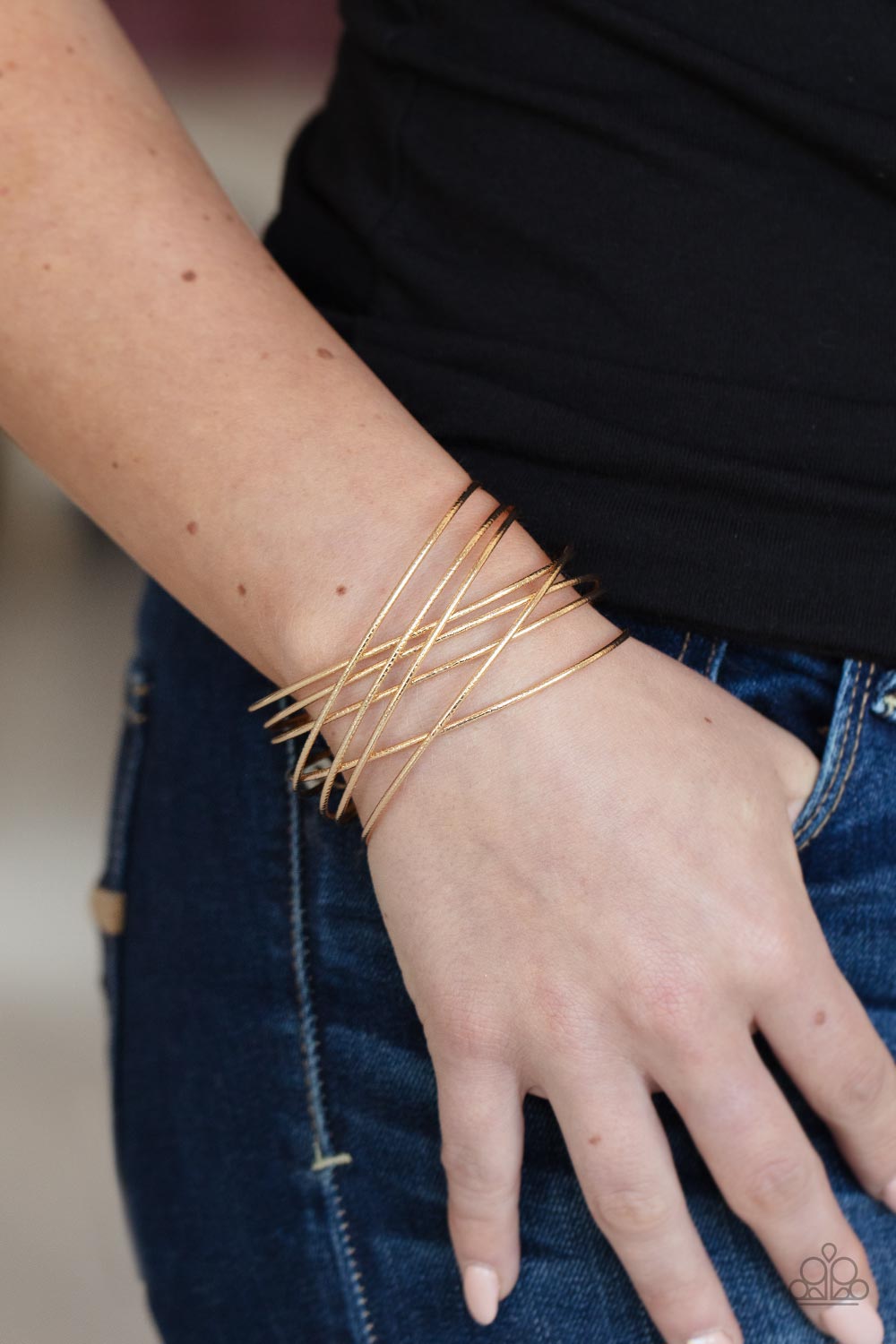 Paparazzi Strike Out Shimmer - Gold  Bracelets