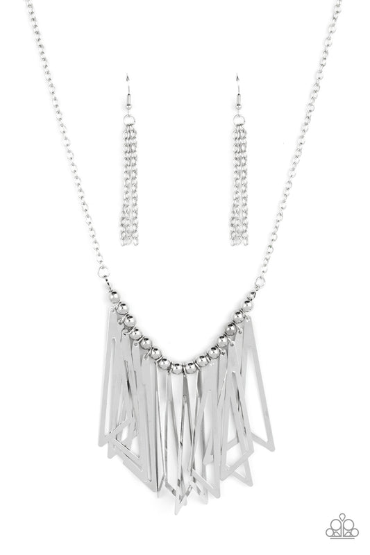 Industrial Jungle - Silver Paparazzi Necklace