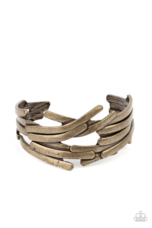 Stockpiled Style - Brass Paparazzi Bracelet