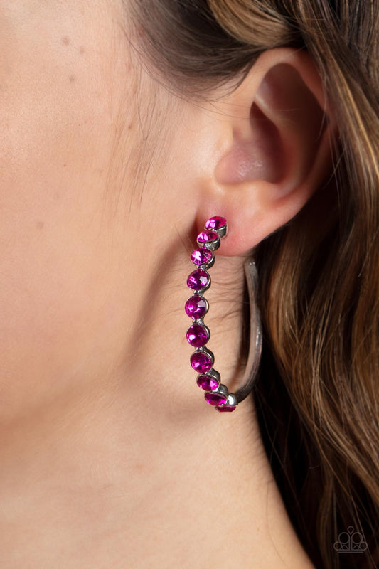 Photo Finish - Pink Paparazzi Earrings