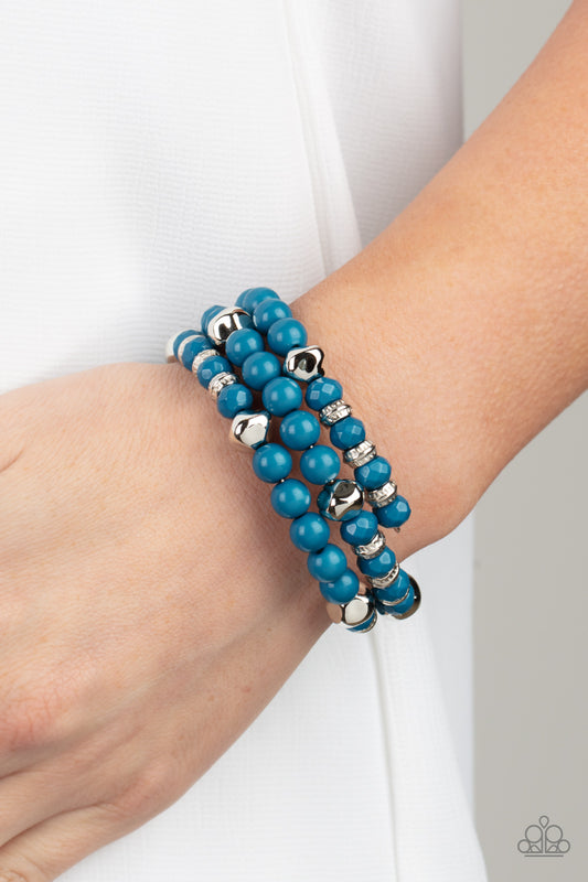 Vibrant Verve - Blue Paparazzi Bracelet