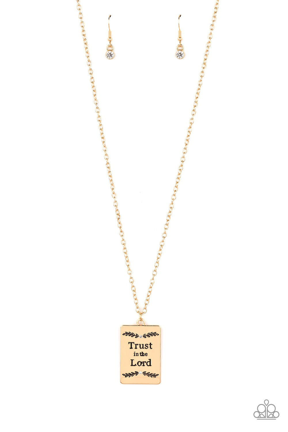 All About Trust - Gold Paparazzi Necklace