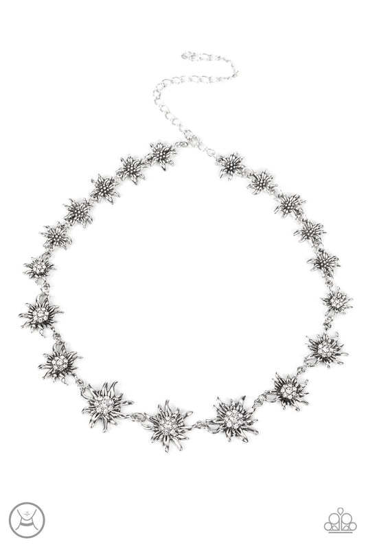 Get Up and GROW - White Paparazzi Necklace