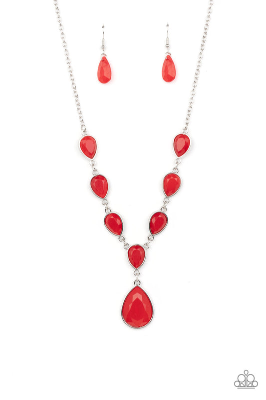 Party Paradise - Red Paparazzi Necklace