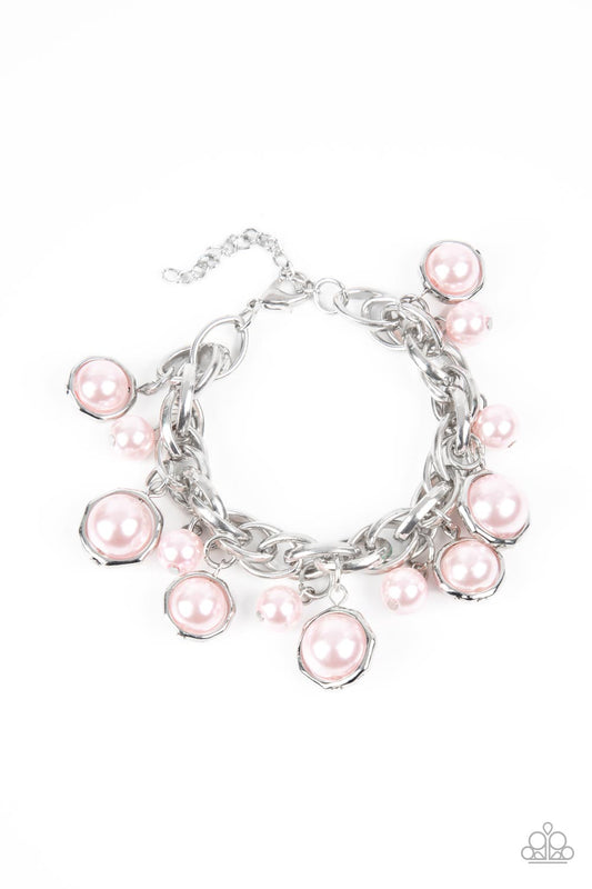 Revolving Refinement - Pink Necklace & Bracelet Set