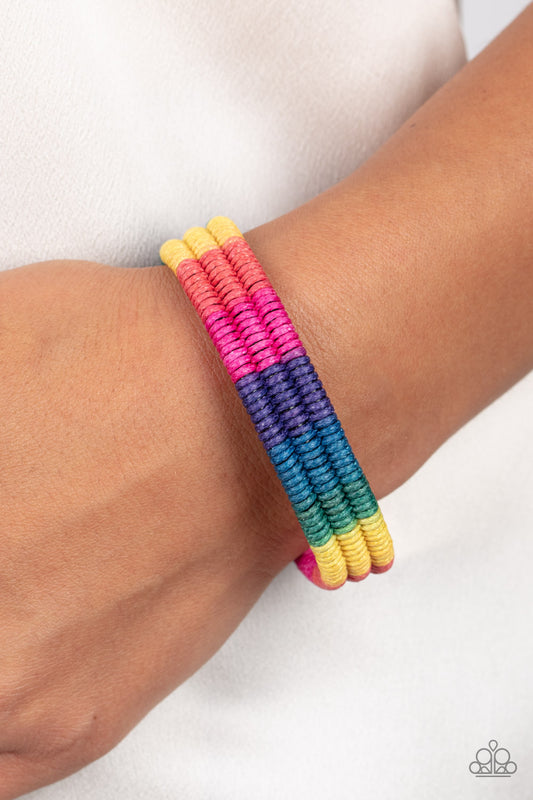Rainbow Renegade - Multi Paparazzi Bracelet