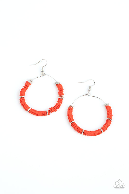 Loudly Layered - Red Paparazzi Earrings