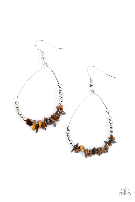 Come Out of Your SHALE - Brown Paparazzi Earrings