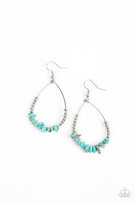Come Out of Your SHALE - Blue Paparazzi Earrings