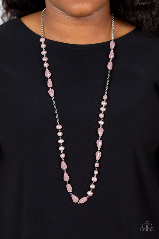 Shoreline Shimmer - Pink Necklace Paparazzi