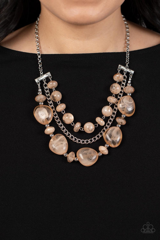 Oceanside Service - Brown Paparazzi Necklace