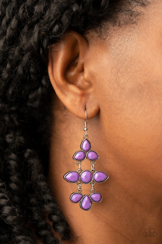 Paparazzi Bay Breezin - Purple Earrings