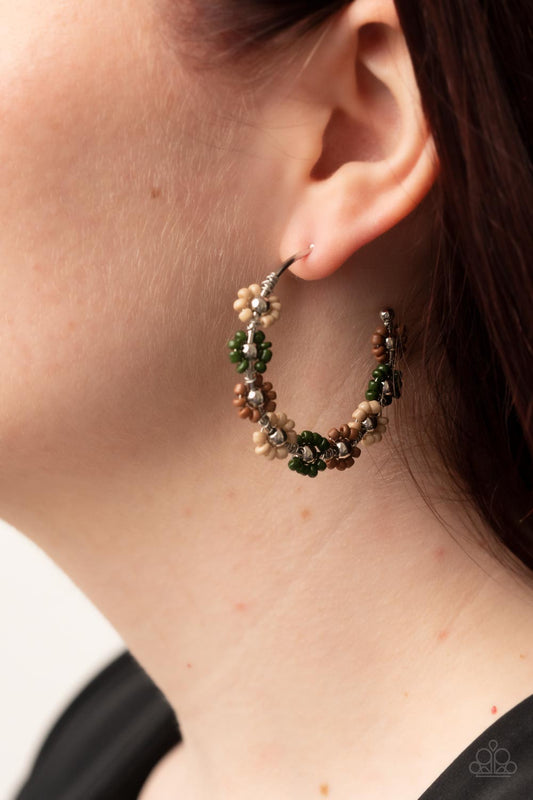 Growth Spurt - Green Paparazzi Earrings