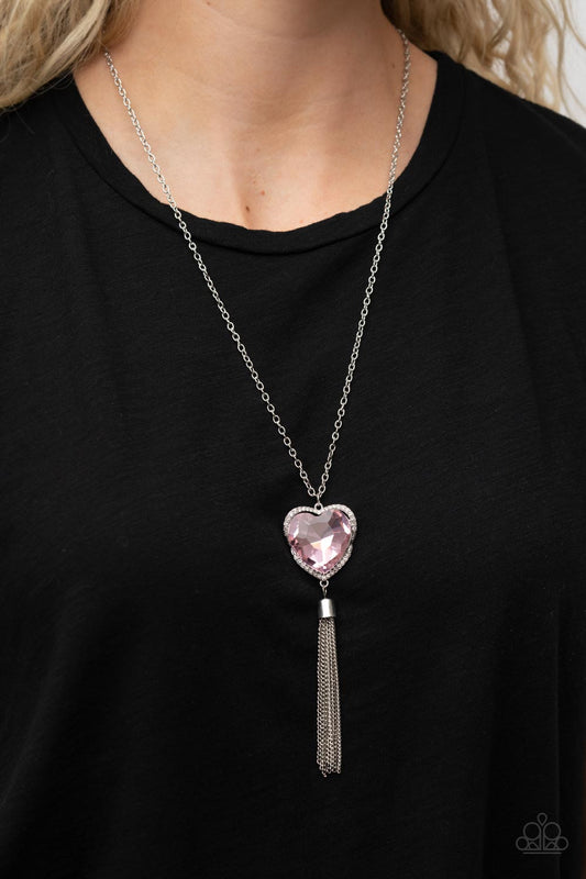 Finding My Forever - Pink Paparazzi Necklace