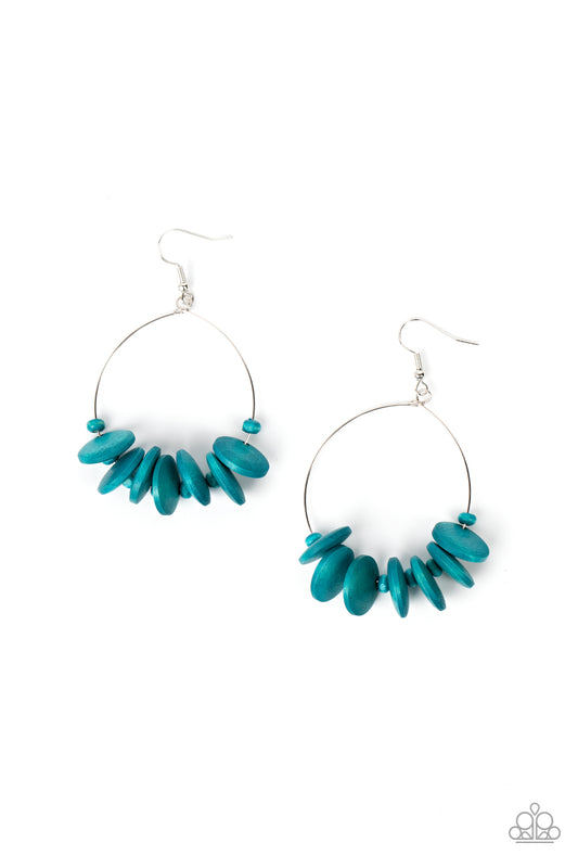 Paparazzi Surf Camp - Blue Earrings