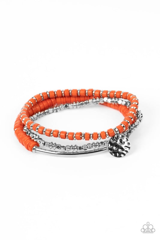 Terraform Trendsetter - Orange Paparazzi Bracelet