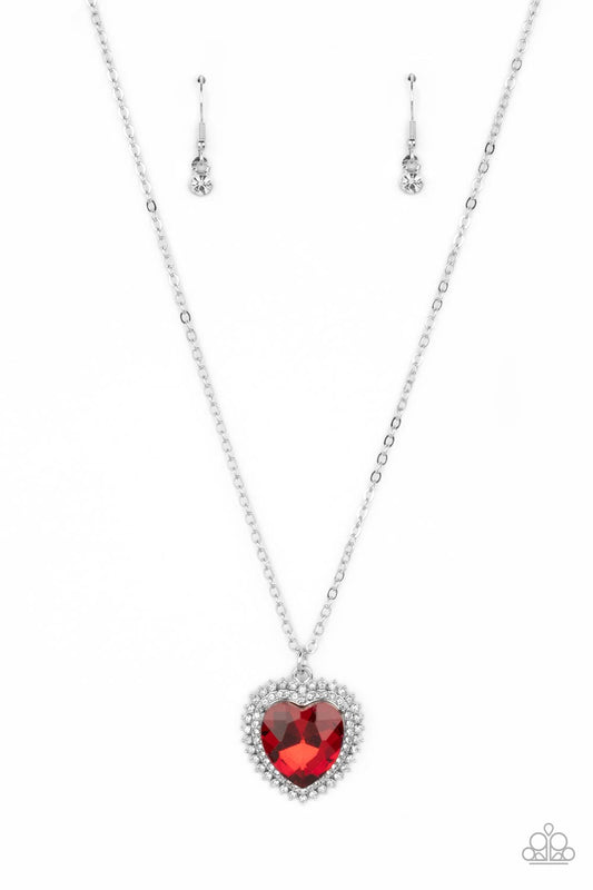 Paparazzi Sweethearts Stroll - Red Necklace