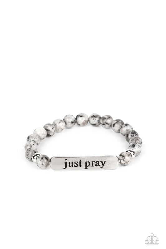 Just Pray - Silver Paparazzi Bracelet