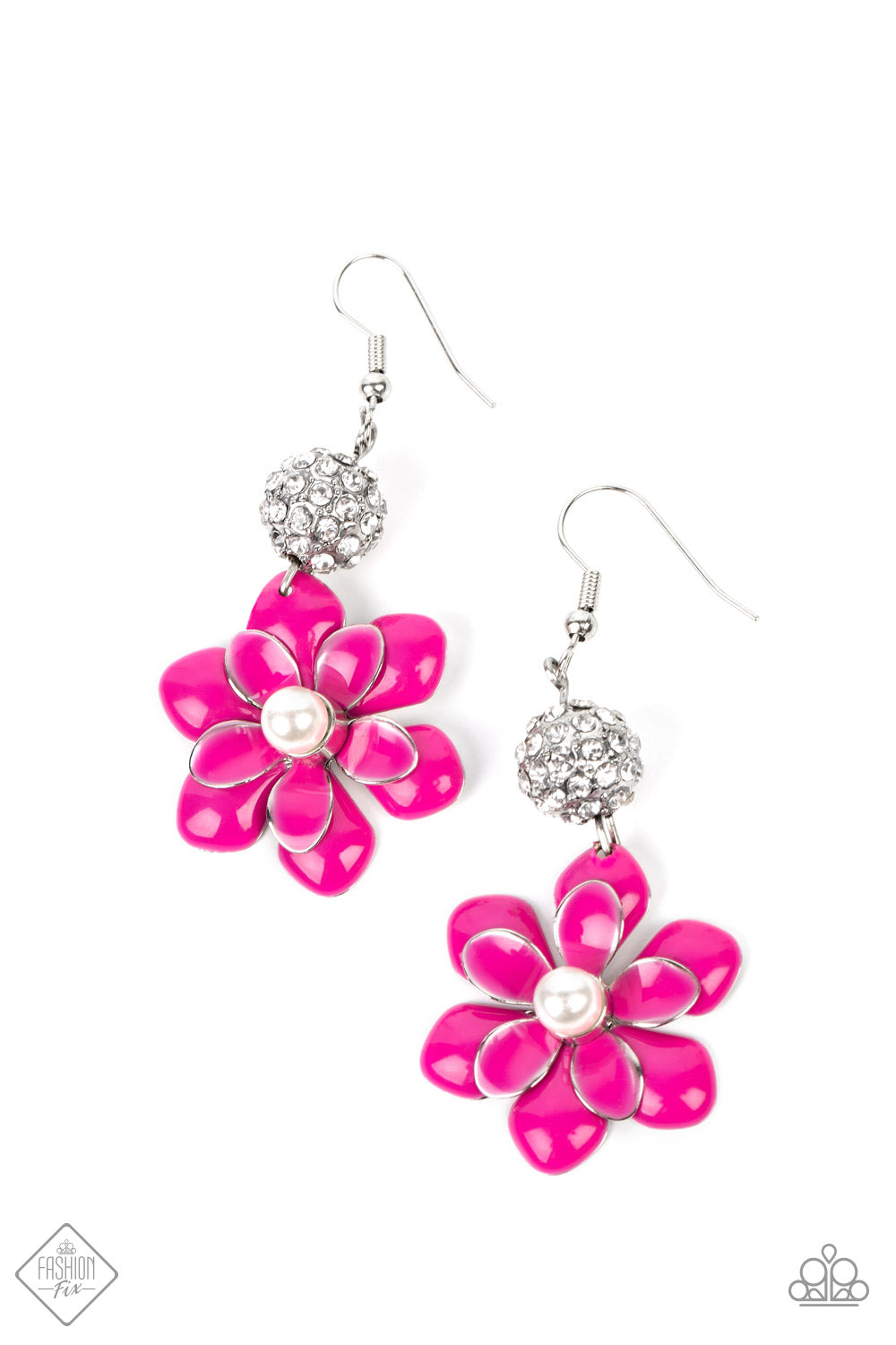 Bewitching Botany - Pink Earrings Paparazzi
