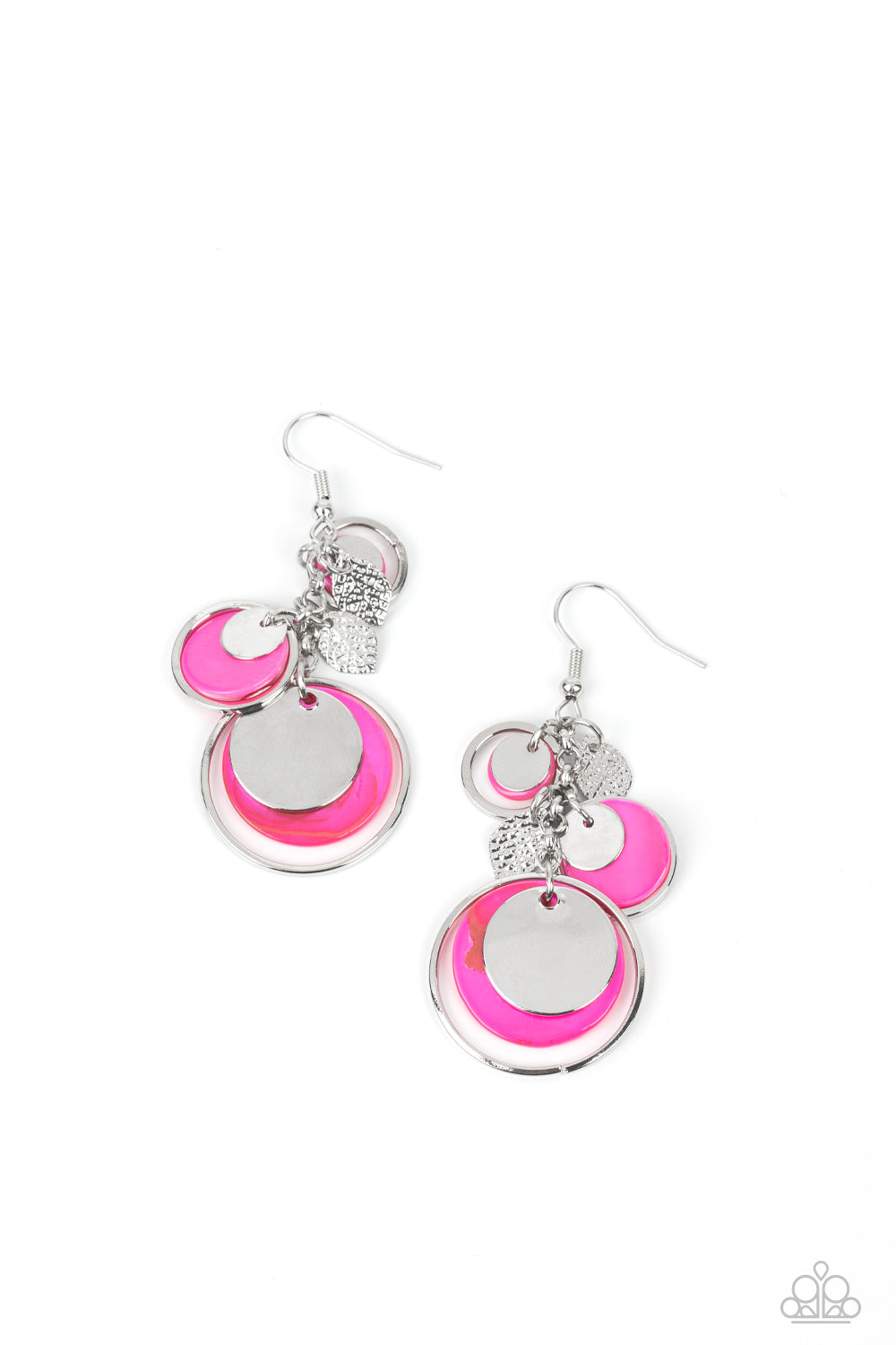 Paparazzi Saved by the SHELL - Pink Earrings