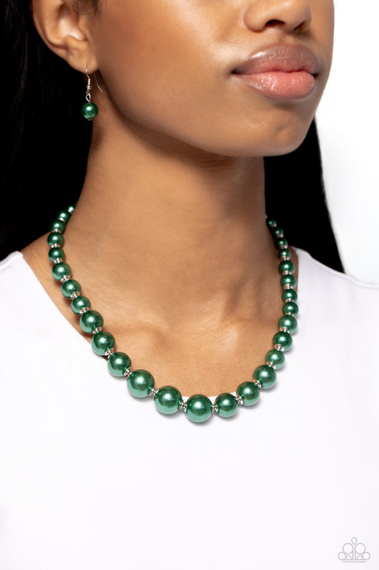 Manhattan Mogul - Green Necklace Preorder