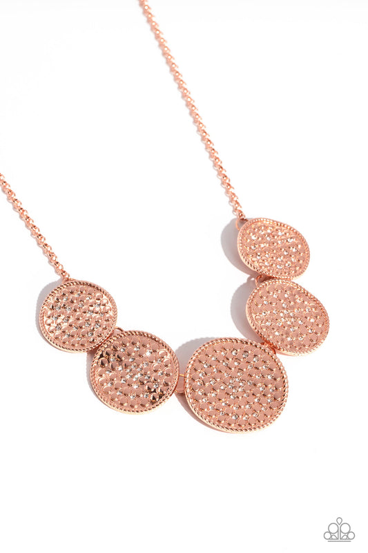 Medaled Mosaic - Copper Necklace Preorder