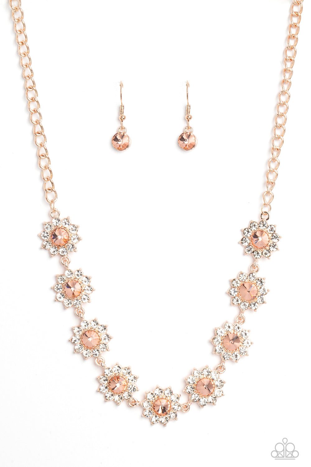 Blooming Brilliance - Rose Gold Necklace