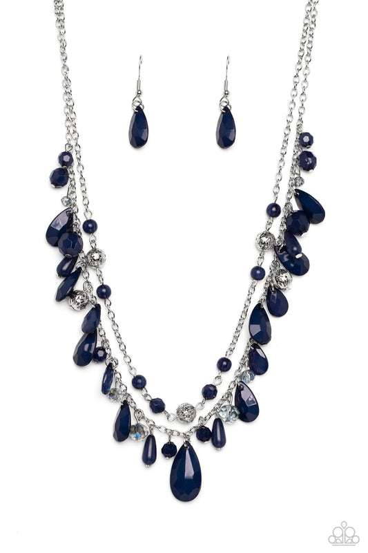 Flirty Flood - Blue Necklace