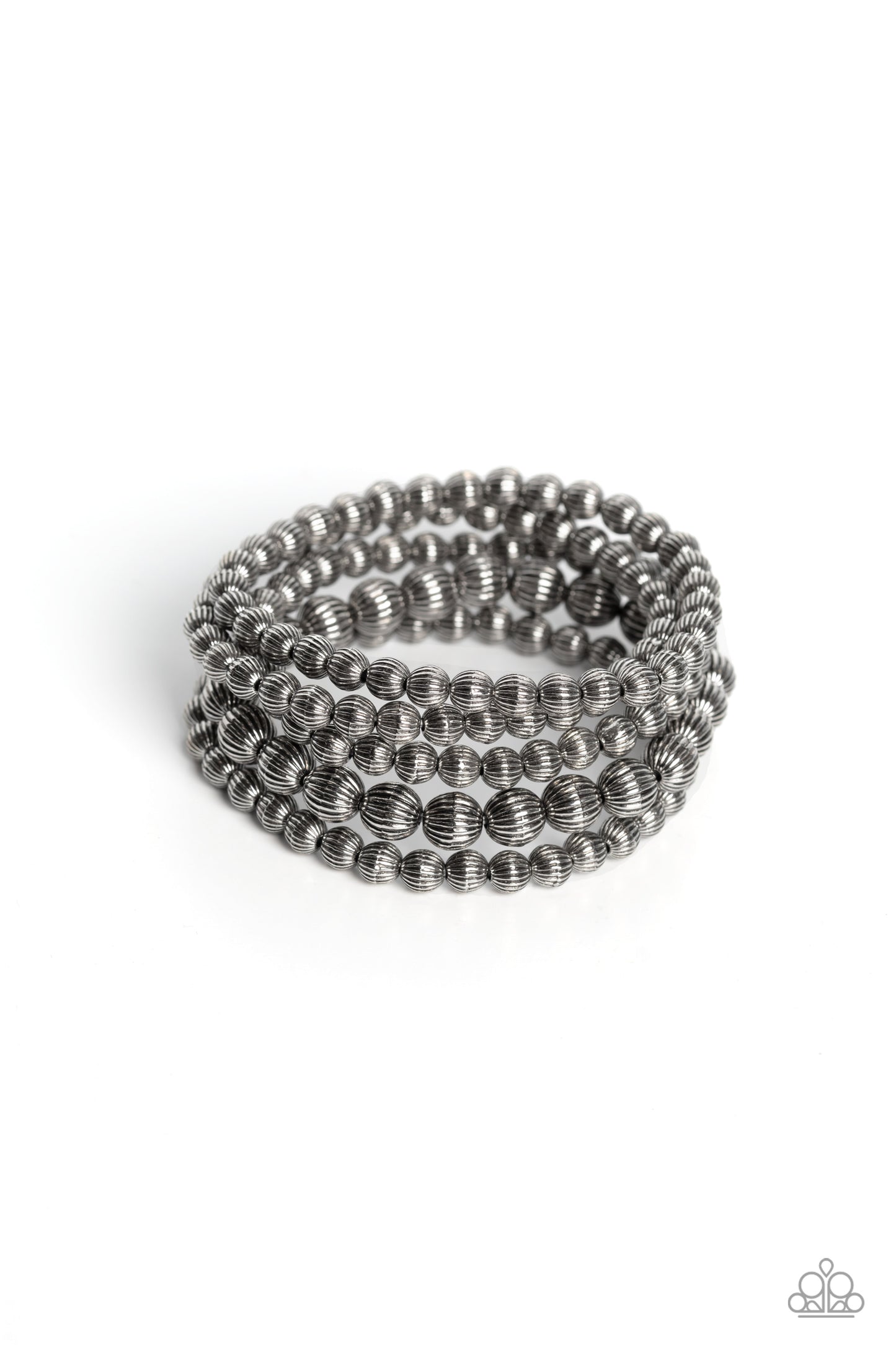 Sonoran Stripes - Silver Bracelet