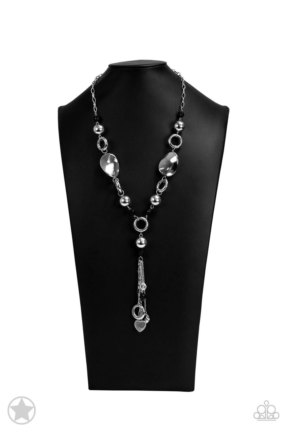 Total Eclipse Of the Heart - Black Blockbuster Necklace