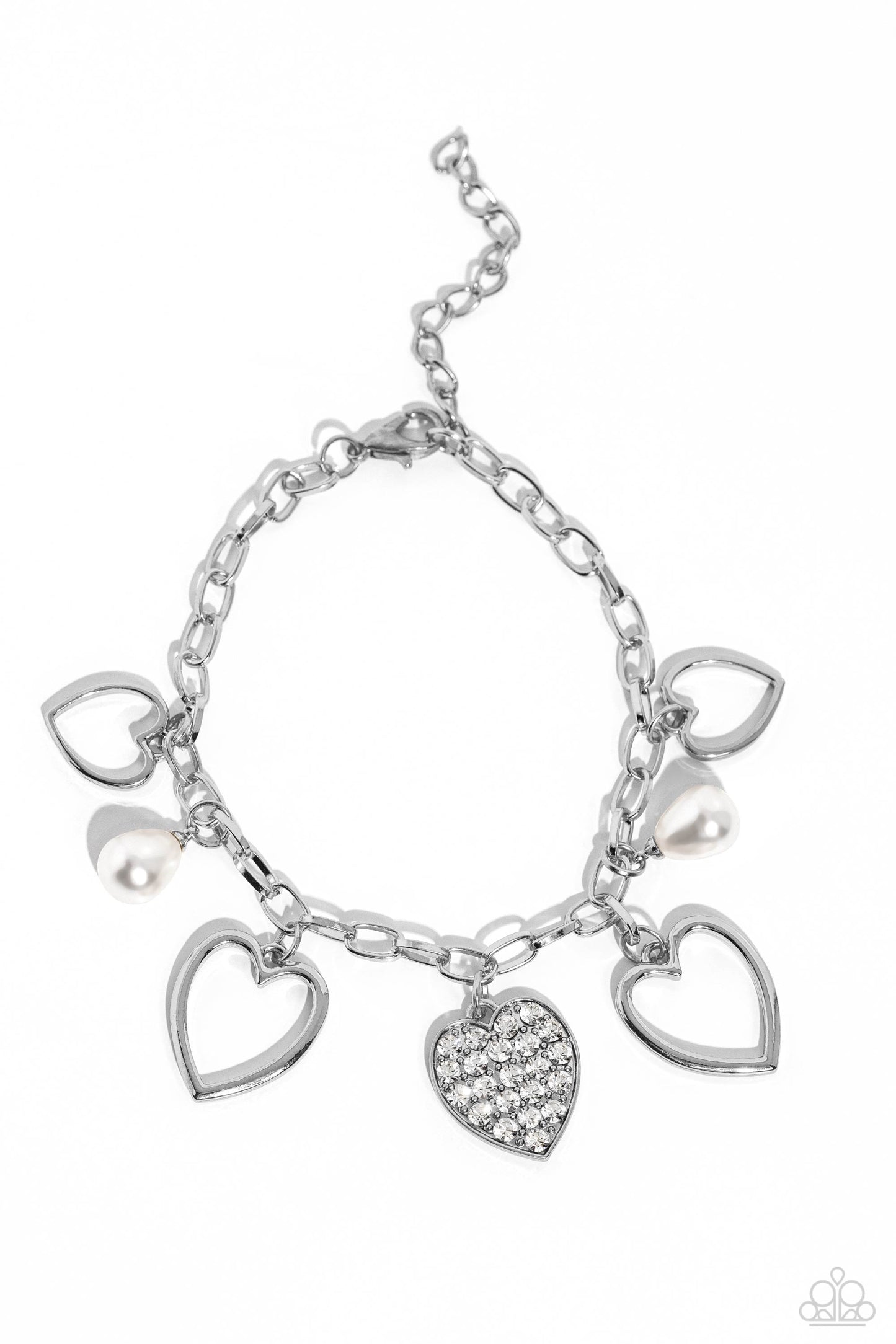 GLOW Your Heart - White Bracelet