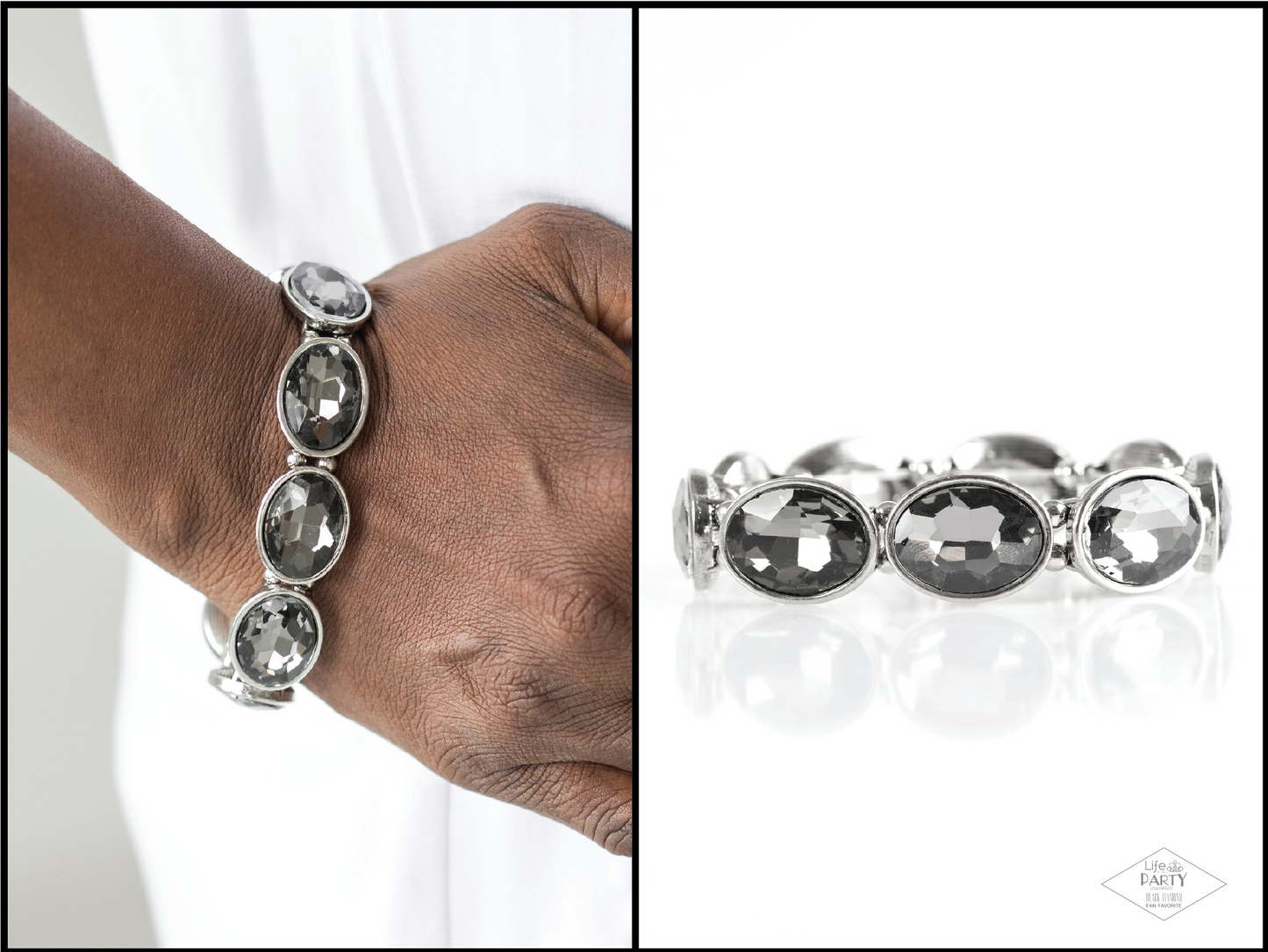 DIVA In Disguise - Silver Paparazzi Bracelet